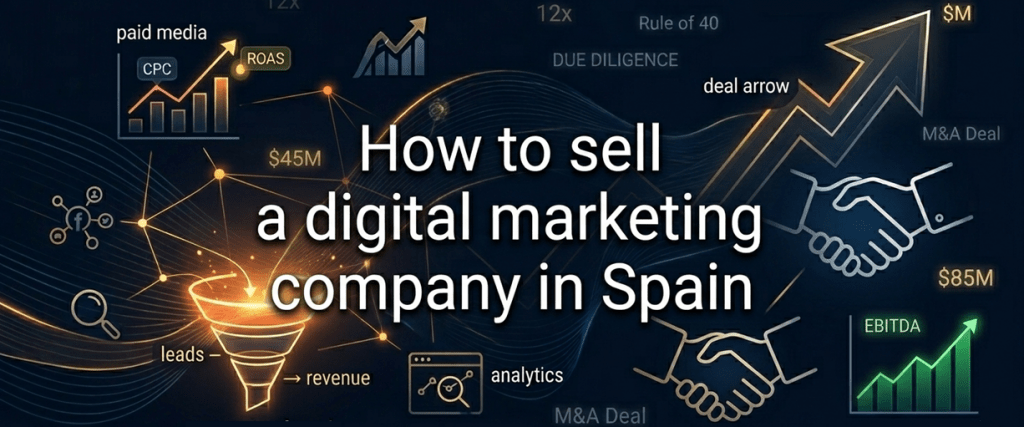 How to sell a digital marketing and advertising company in Spain